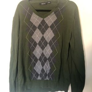 Classic Claiborne argyle sweater